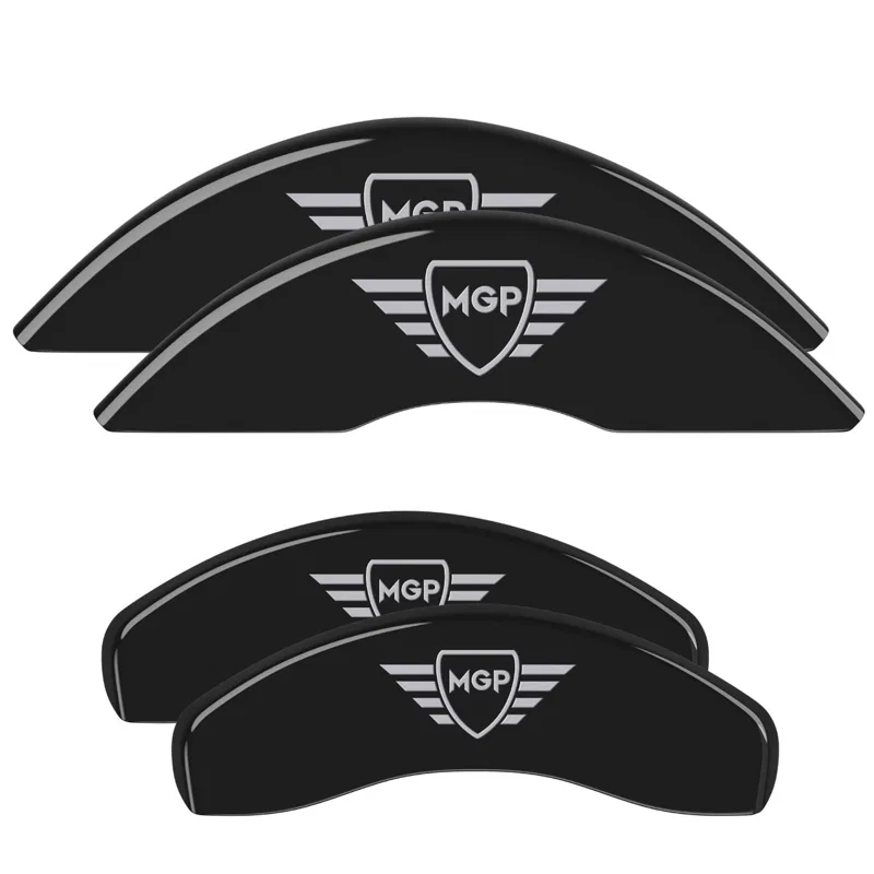 42026SMGPBK – MGP CALIPER Caliper Cover, MGP Logo Powder Coated Black Aluminum Set Of 4
